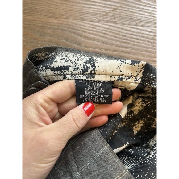 Vintage Y2K Volcom Pinstripe Baggy Skater Pants Grunge - Picture 5 of 11